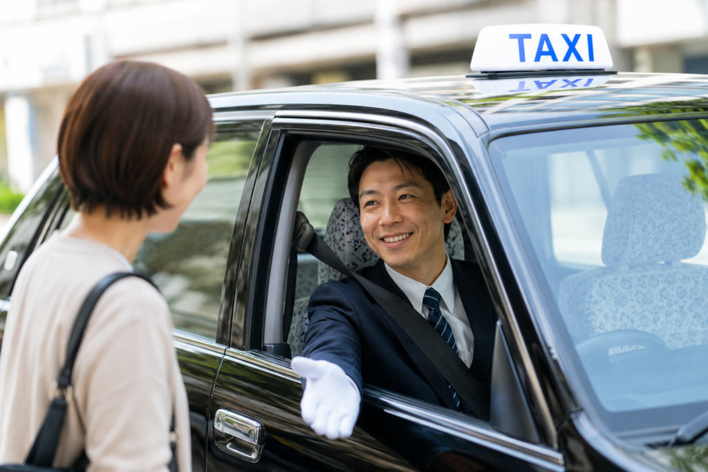 笑顔でお客様をお迎えする地域密着のタクシードライバー